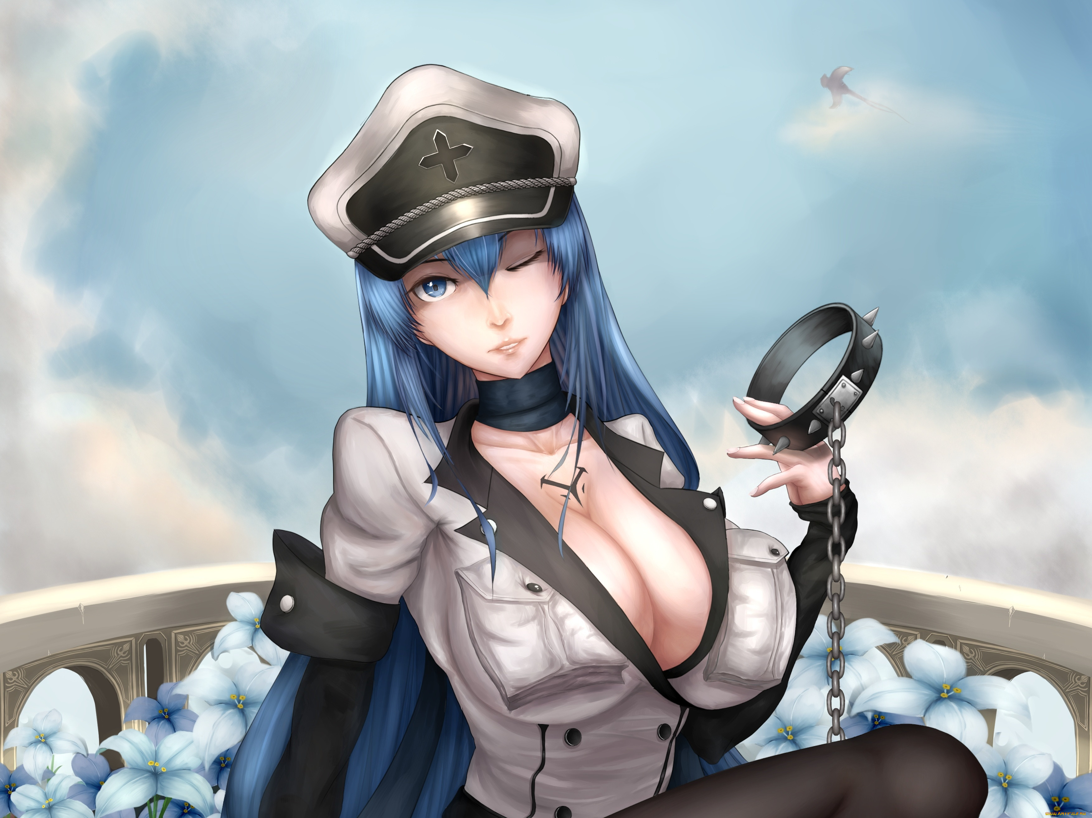 , akame ga kill, akame, ga, kill, , , , , , , esdeath, , kuro1905, art